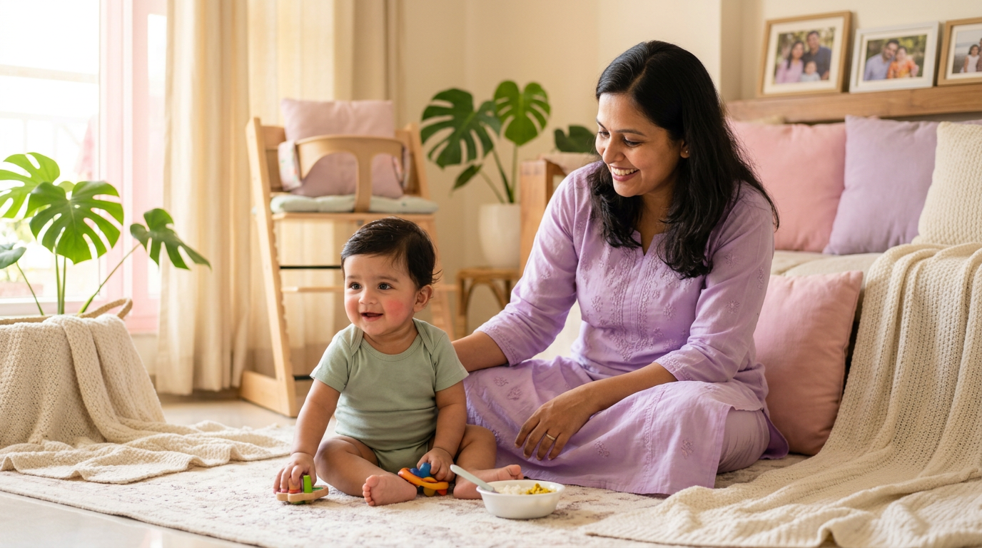 6 Month Baby Milestones India: Sitting, Weaning & Growth