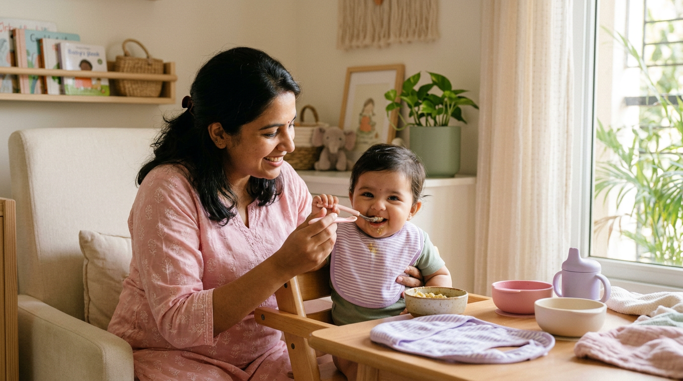 7 Month Baby Food Chart Indian: Recipes & Weekly Meal Plan