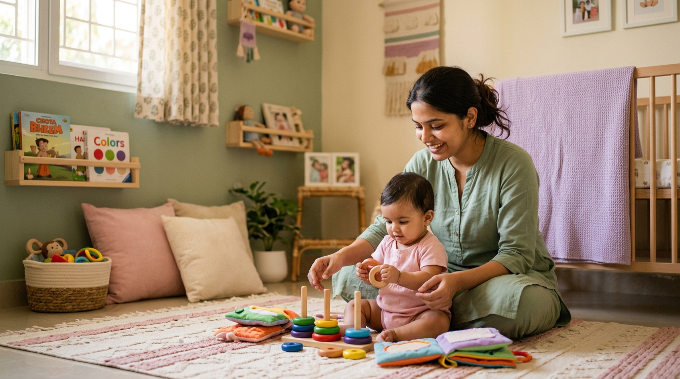 Brain development activities for babies: An Indian Mom's