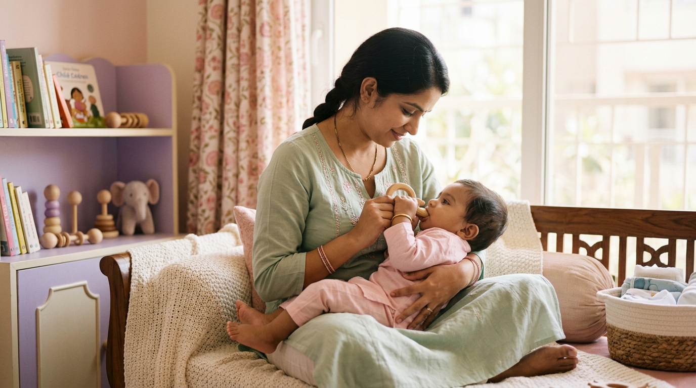 Home Remedies for Teething Pain: Safe Indian Guide for Moms