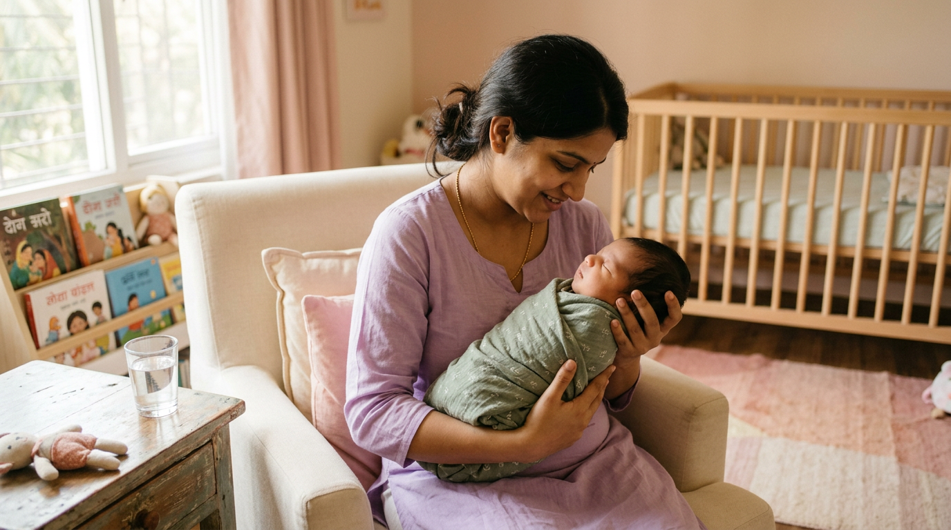 Newborn Holding Positions: An Indian Parent's Safety Guide