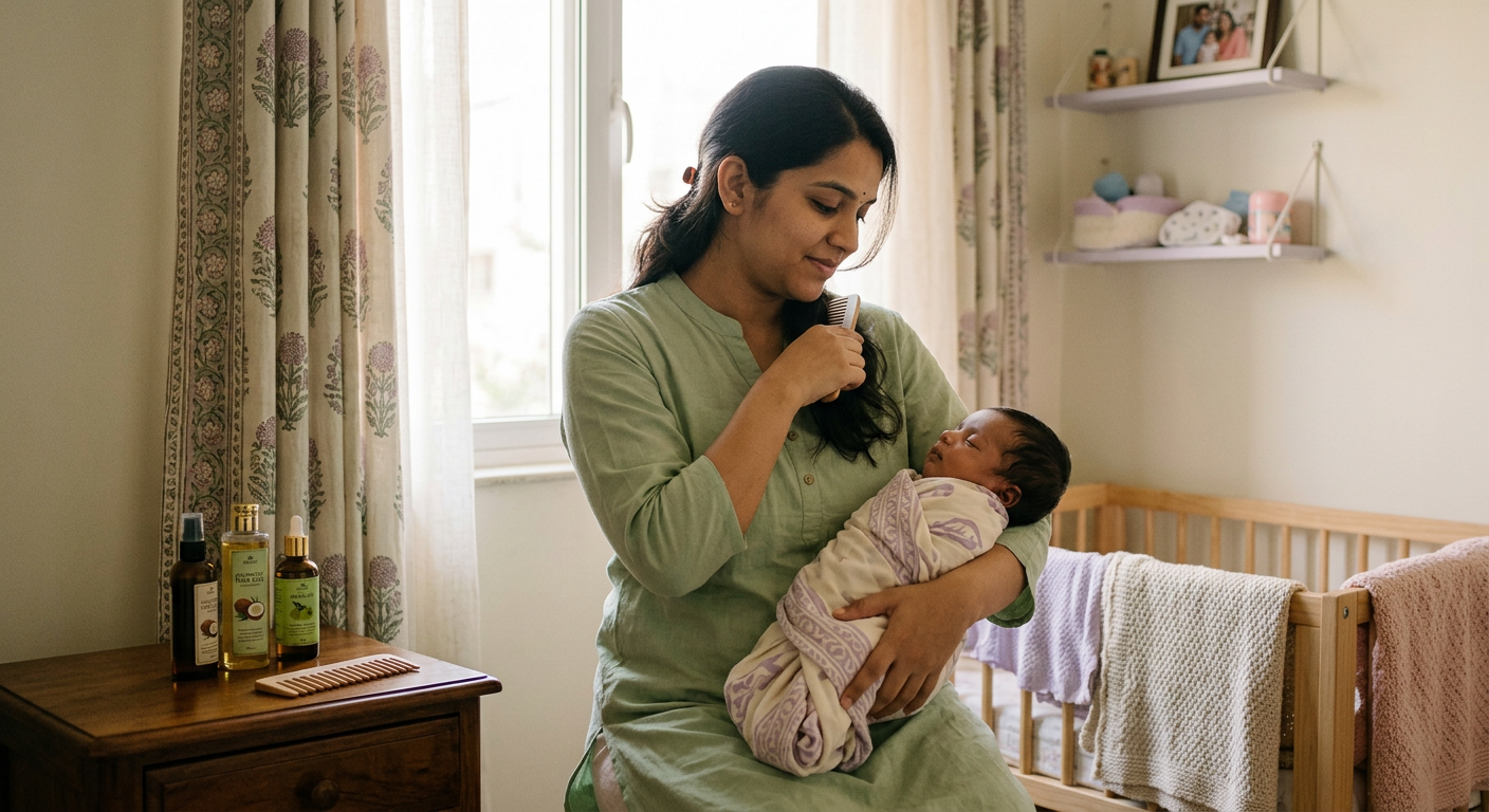 Postpartum Hair Loss Treatment: An Indian Mom's Guide