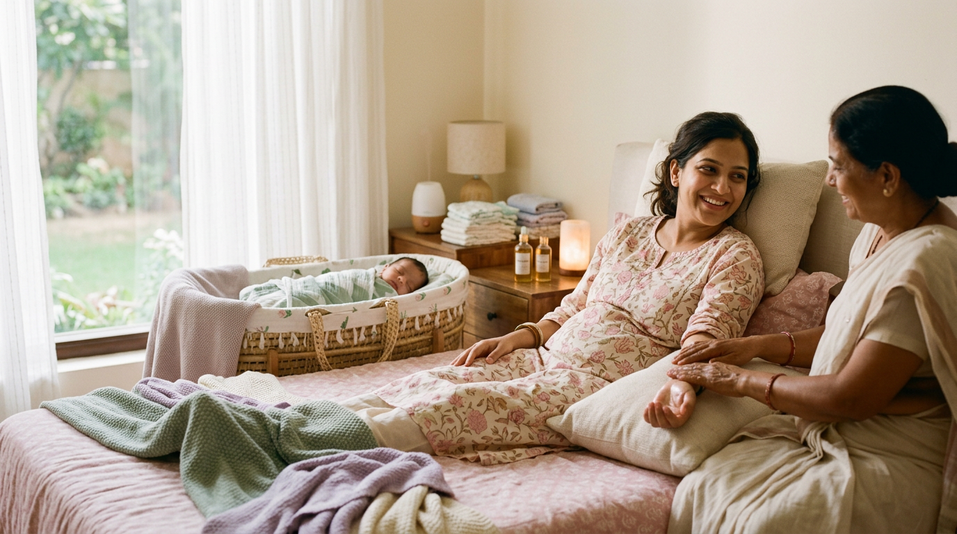 Postpartum Massage Delhi: Best Guide for Indian New Moms