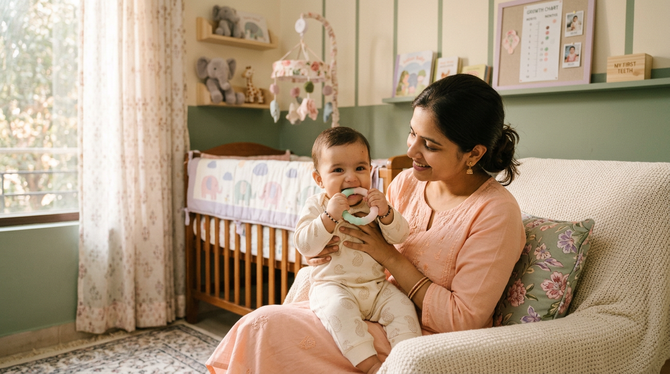 When do babies start teething? India Guide & Growth Chart